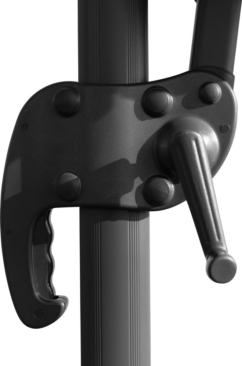 Hängparasoll Ø3m inkl. fot och överdrag, svart