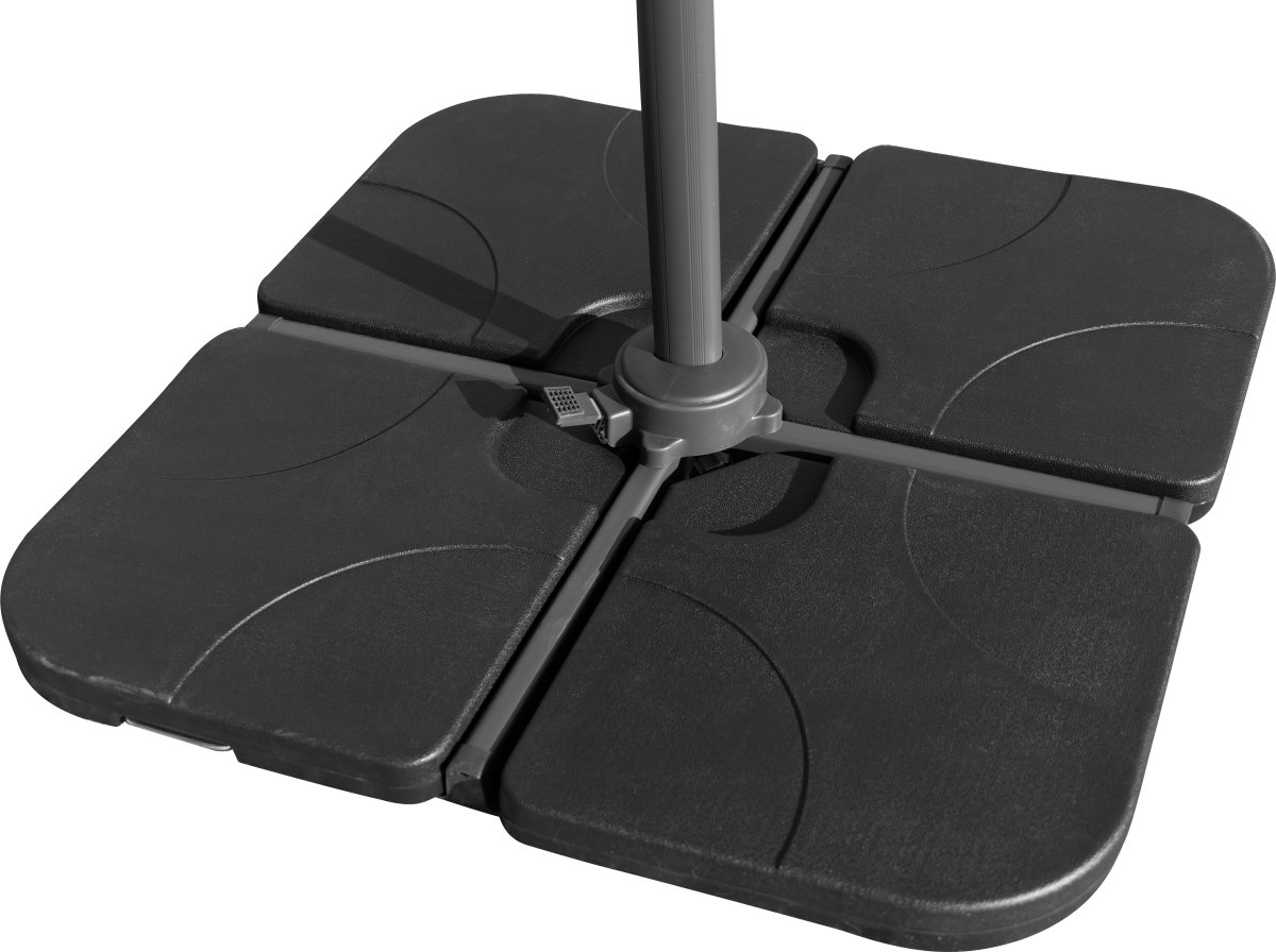 Hängparasol Ø3m inkl. fot och överdrag, beige