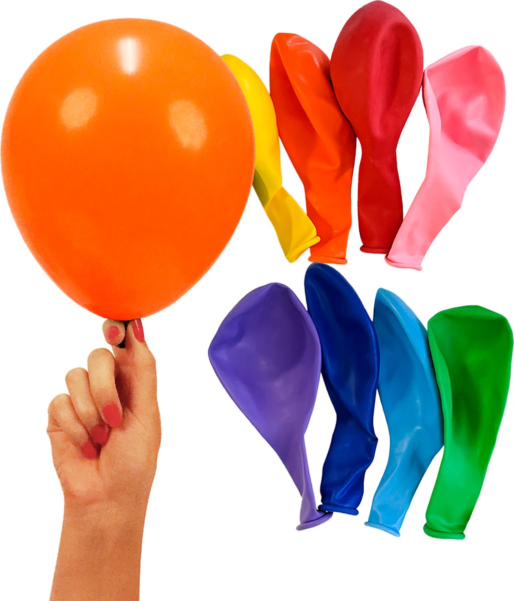 Ballong, flerfärgad, 23 cm, 30 st. blandat