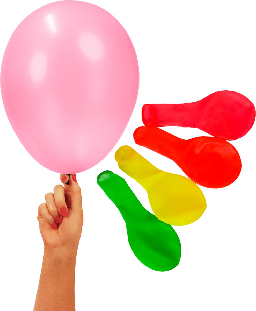 Ballong, neonfärger, 23 cm, 10 st blandade