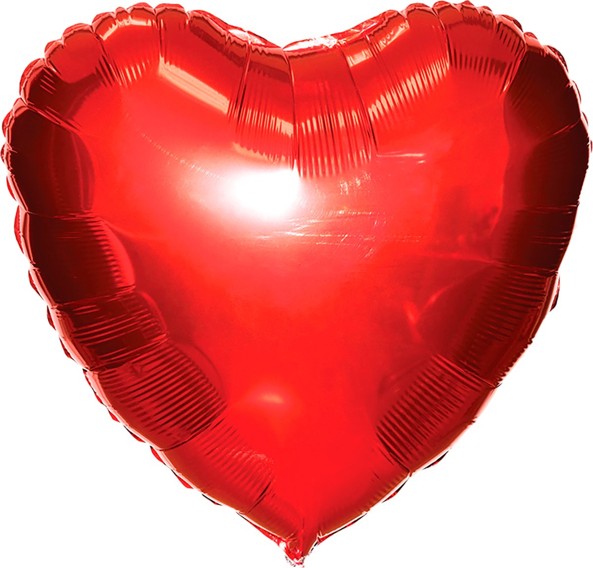 Ballong, folie, rött hjärta, 35 cm, 1 st.