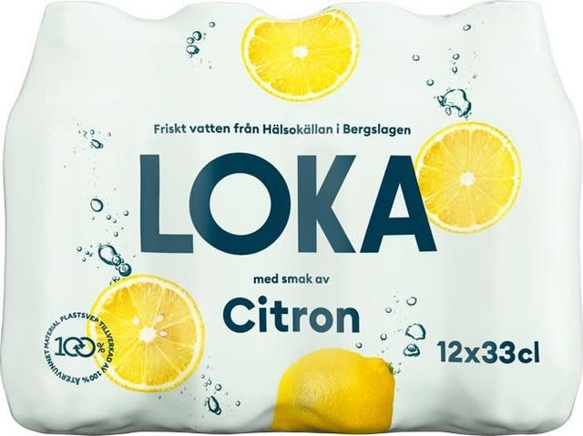 Loka Citron Mineralvatten, 33 cl