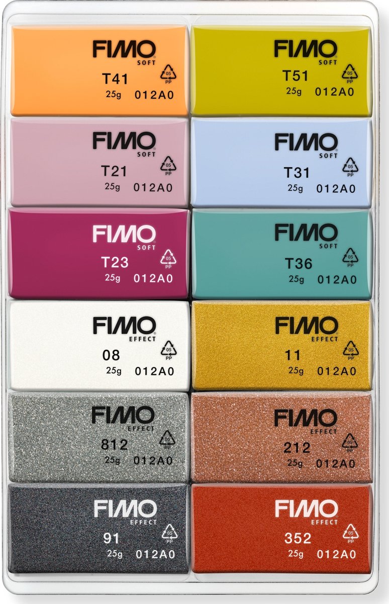 Fimo Soft Lera Colour Pack, 12 x 25 g, fashion
