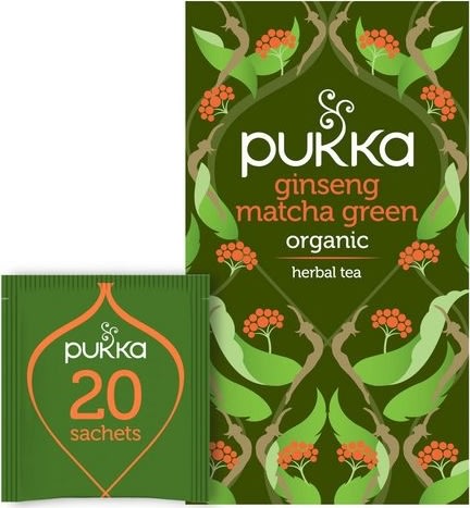 Pukka Ginseng Matcha Green Te, 20 påsar