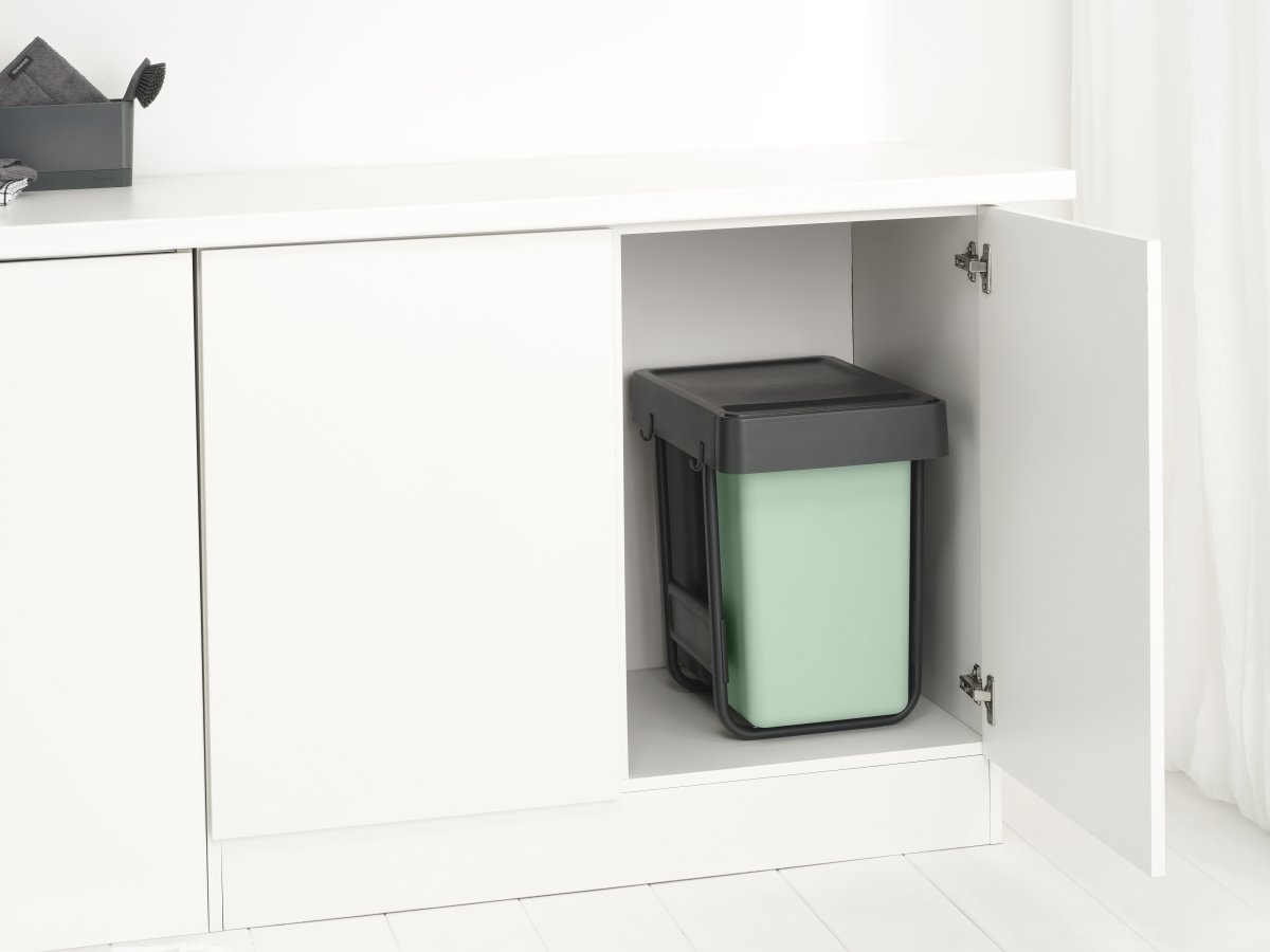 Brabantia Sort&Go, Built-in, 2x15 L, grå/grön