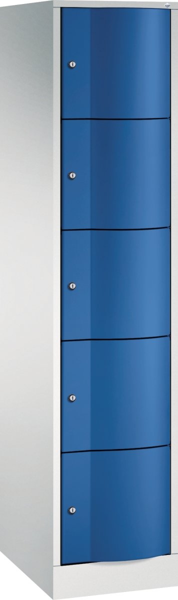 CP Förvaringsbox Resisto, 1x5 fack, H195, grå/blå
