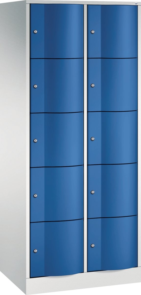 CP Förvaringsbox Resisto, 2x5 fack, H195, grå/blå