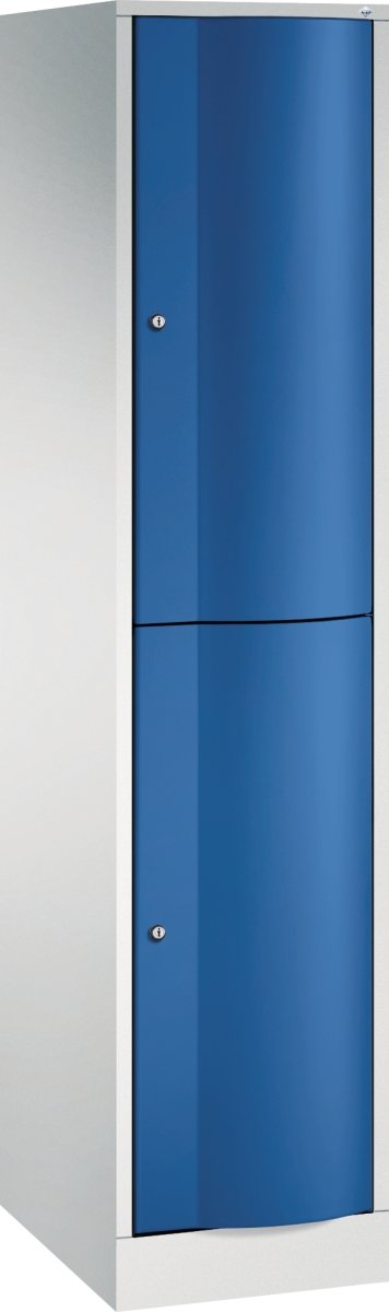 CP Förvaringsbox Resisto, 1x2 fack, H195, grå/blå