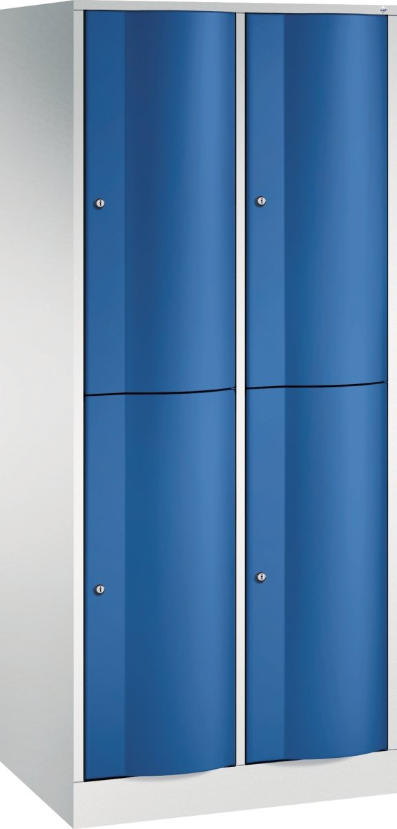 CP Förvaringsbox Resisto, 2x2 fack, H195, grå/blå