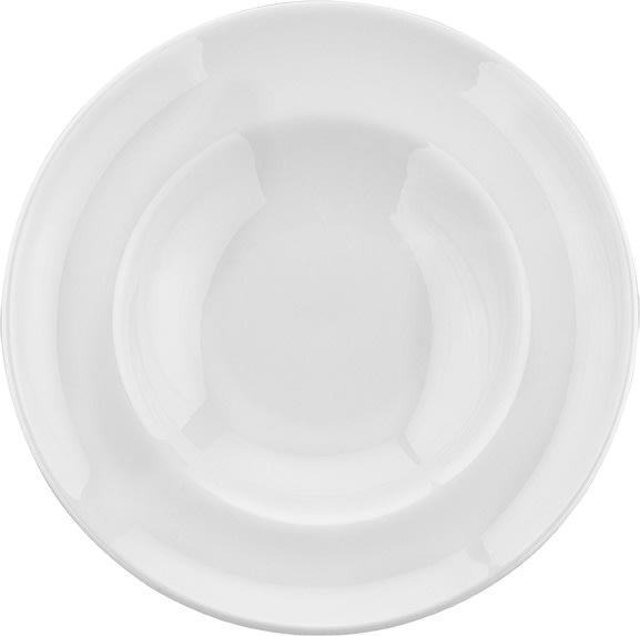 Gourmet Djup tallrik med kant, Vit, 27 cm