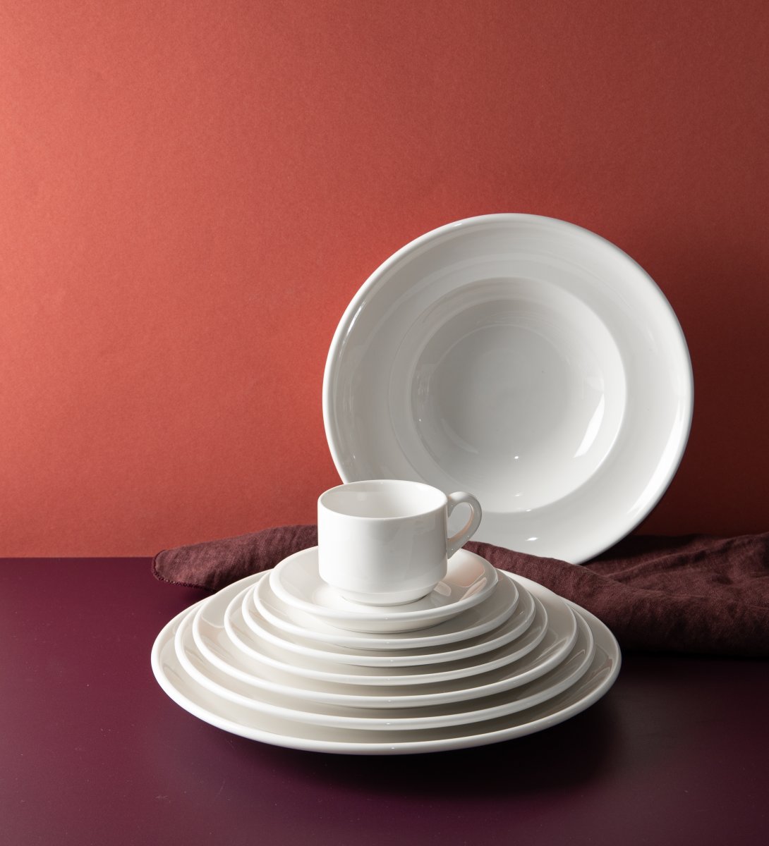 Gourmet Assiett Coupe, vit, 17 cm