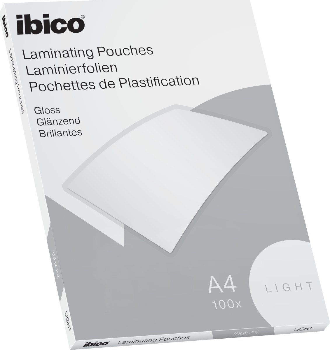 Ibico lamineringsfickor, 80my, A4, 100 st.