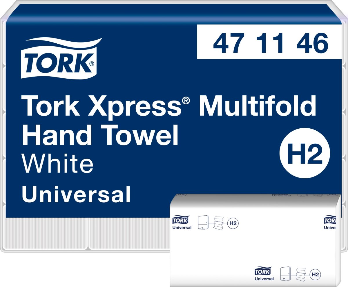 Tork H2 Xpress Universal servett, 3-vikt, 20 pk