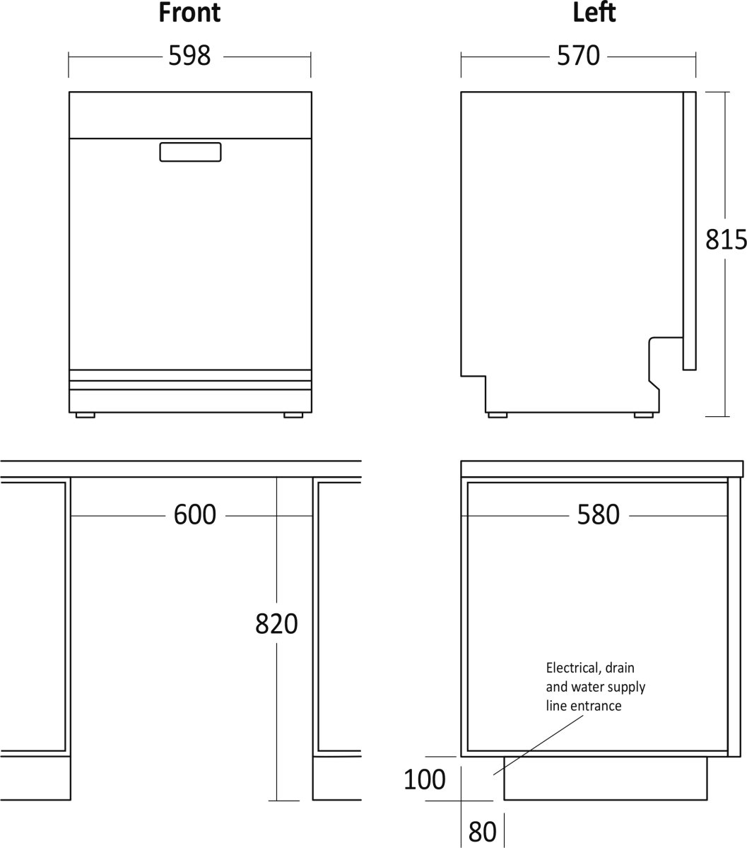 Scandomestic DWB1444WD Inbyggd diskmaskin