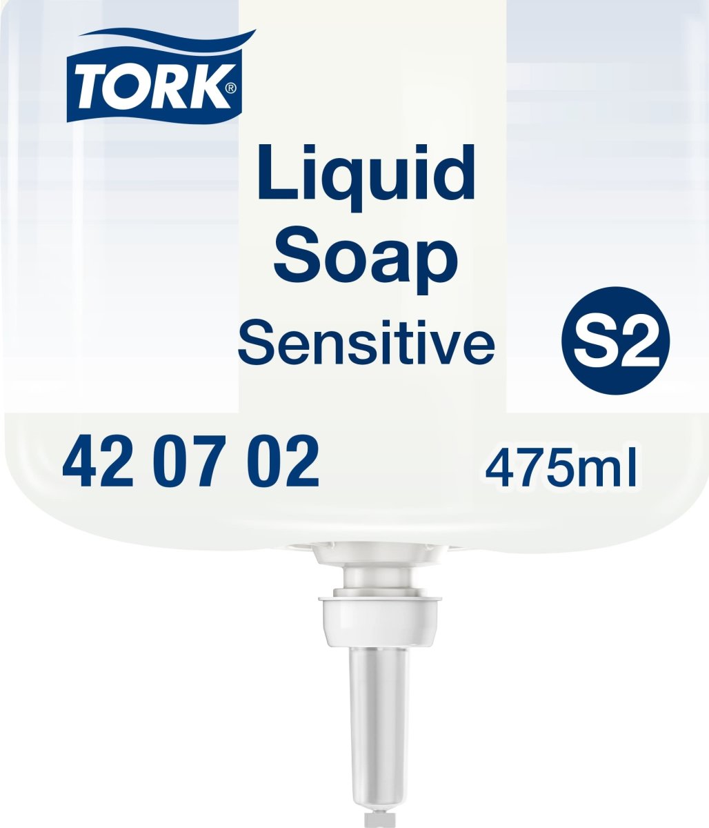 Tork S2 Sensitive Mini tvål, utan parfym, 475 ml