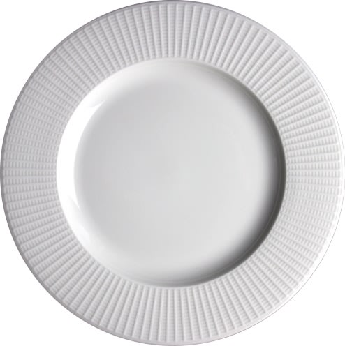 Willow lunchtallrik, vit, 23 cm.