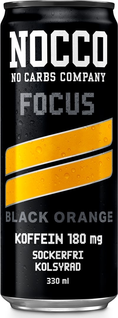 Nocco Energidryck, Black Orange,  33 cl