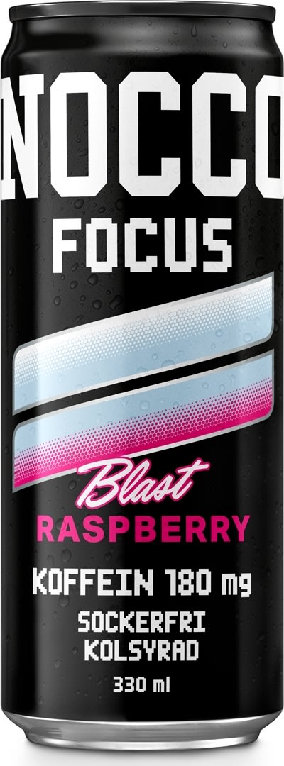 Nocco Focus Energidryck, Raspbarry Blast, 33 cl