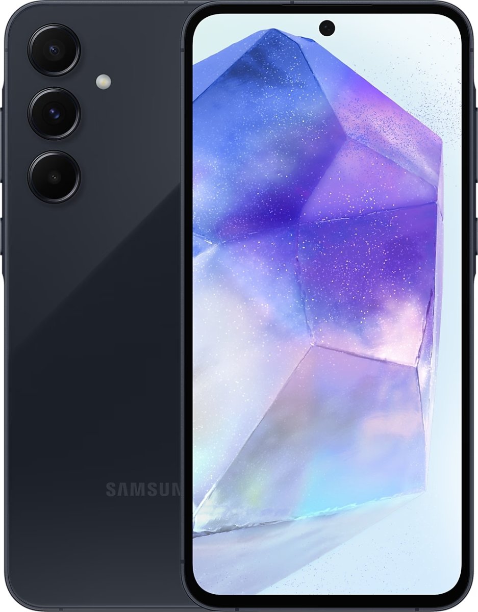 Samsung Galaxy A55 5G Smartphone, 256 GB, mörkblå