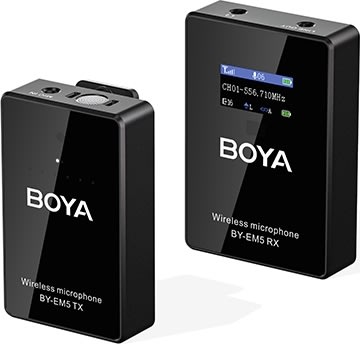 BOYA BY-EM5-K1 Trådlöst UHF-mikrofonsystem