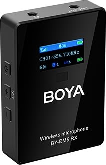 BOYA BY-EM5-K1 Trådlöst UHF-mikrofonsystem