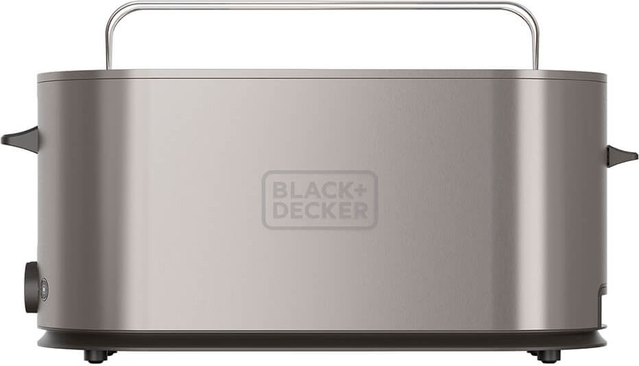 BLACK+DECKER Brödrost för 2 skivor, lång, grå