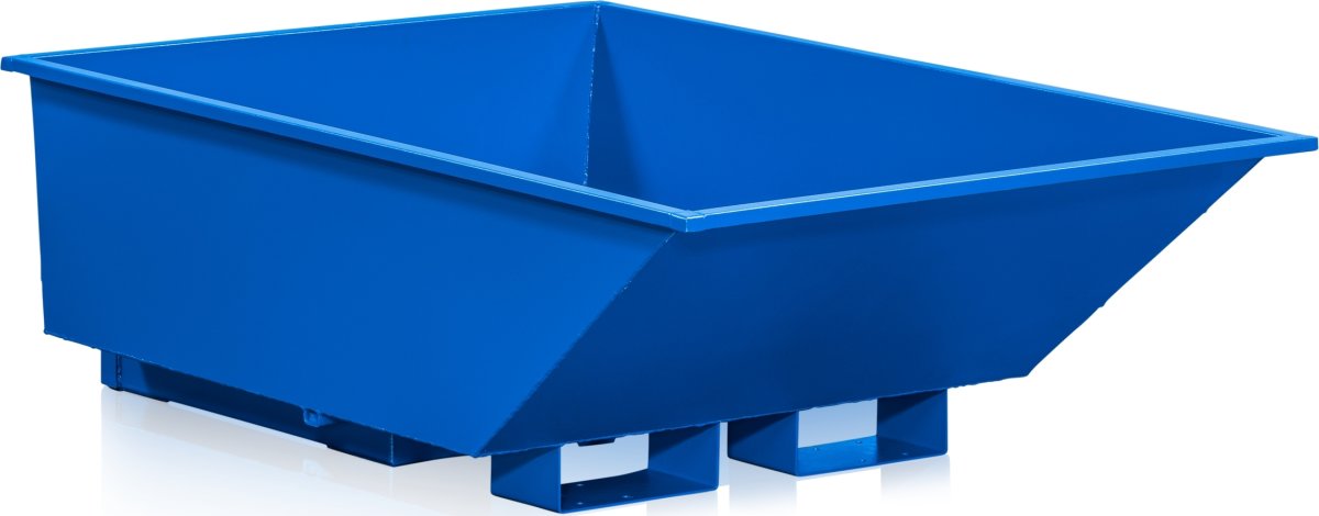 Tippcontainer Låg 550 liter Blå