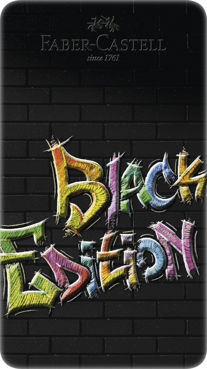 Faber-Castell Black E färgpennor, 12 färger