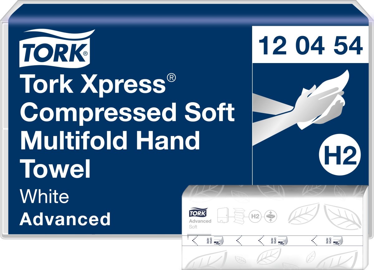 Tork H2 Xpress Compressed Adv. Pappershanddukar