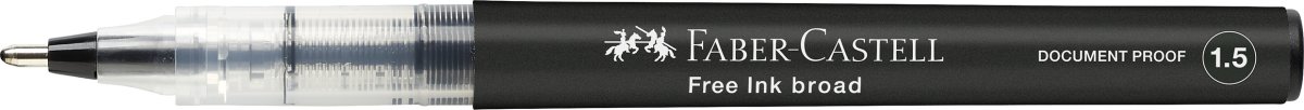 Faber-Castell Free Ink Rollerballpenna, B, Svart