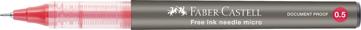 Faber-Castell Free Ink Rollerballpenna, EF, Röd