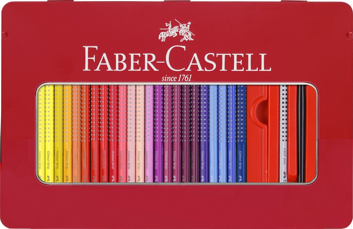 Faber-Castell Grip färgpennor, 48 färger