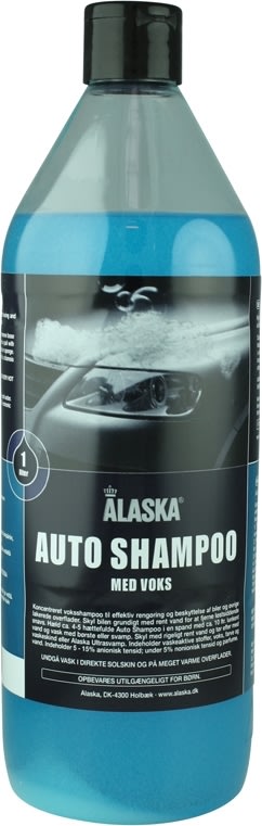 Alaskas bilschampo med vax, 1L