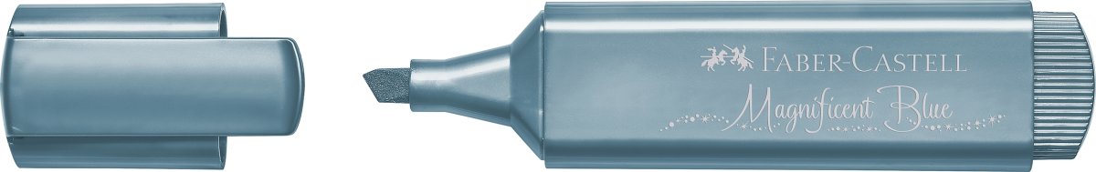 Faber-Castell överstrykningspenna, Metallic, Blå