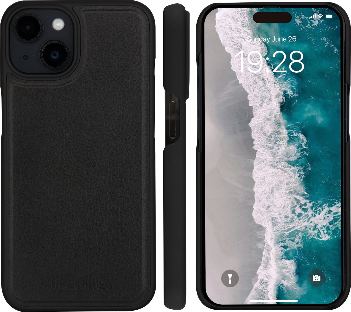 dbramante1928 Stockholm iPhone15 Plus fodral svart