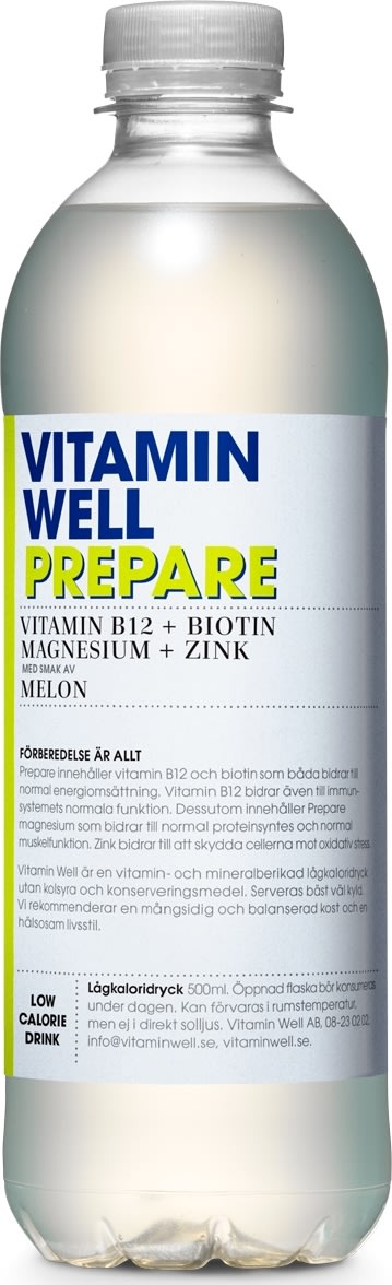 Vitamin Well Prepare, Melon, 0,5 L