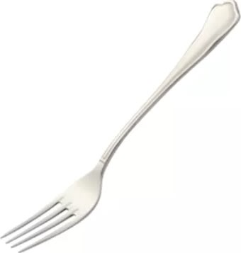 Chippendale dessertgaffel, blank