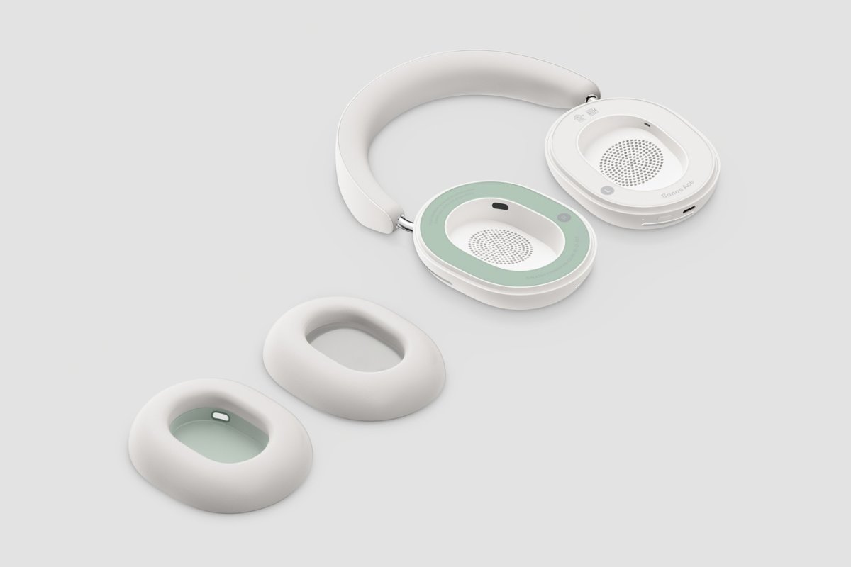Sonos Ace headset, vit