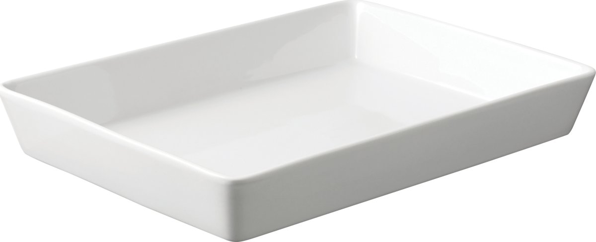 Aida Aroma Dish, vit, porslin, 30x22 cm.