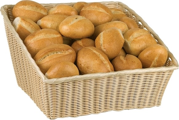 APS Brödkorg för buffé, PP, beige, 45x42x24cm