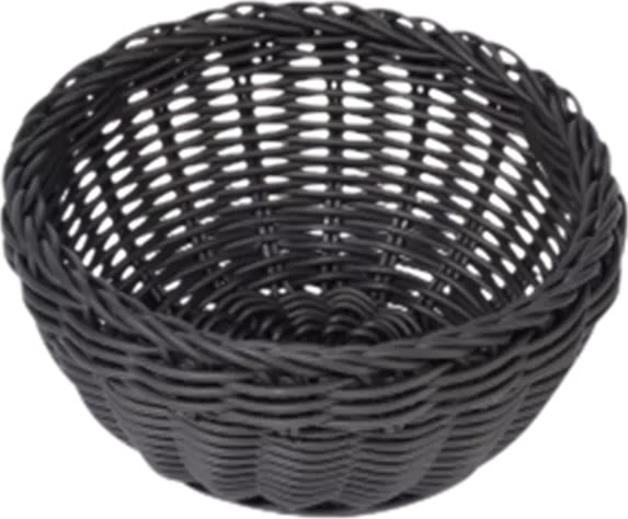 APS Brödkorg, PP, svart, Ø16cm