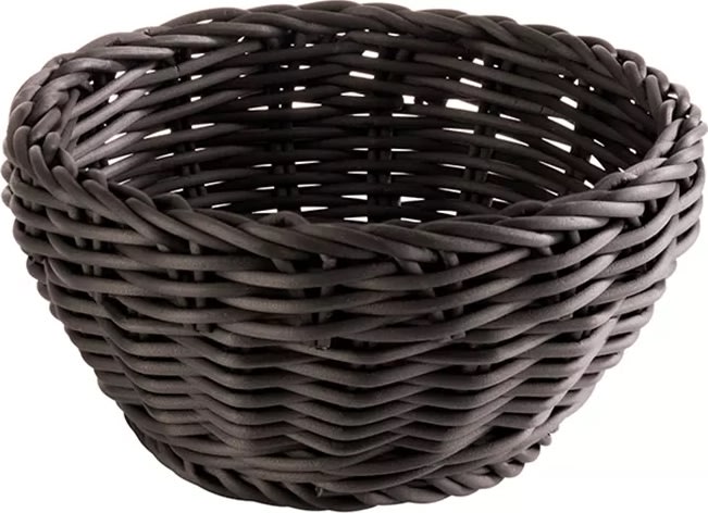 APS Brödkorg, PP, svart, Ø16cm