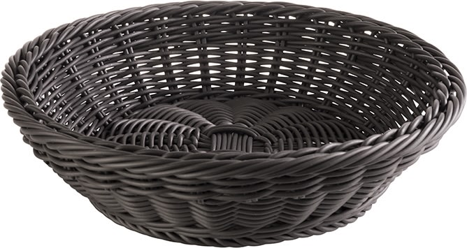 APS Brödkorg, PP, svart, Ø29cm