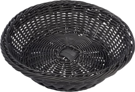 APS Brödkorg, PP, svart, Ø29cm