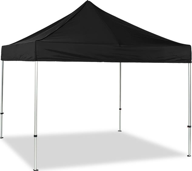 Easy Up Strong Paviljong, 2x2 m, svart/aluminium