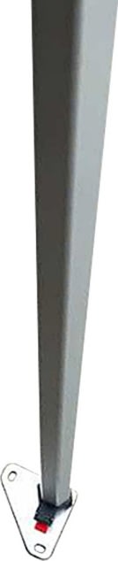 Easy Up Strong Paviljong, 4x4 m, svart/aluminium