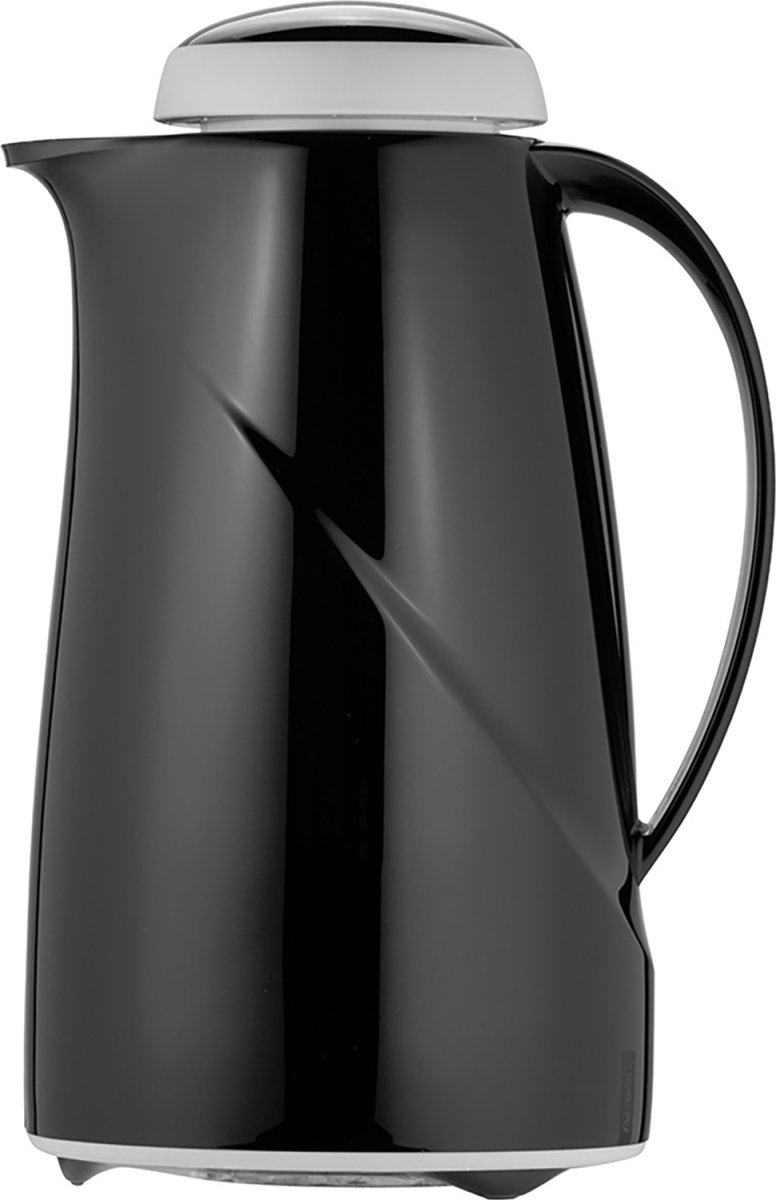 Helios Wave termoskanna med vridlock, 1L, svart