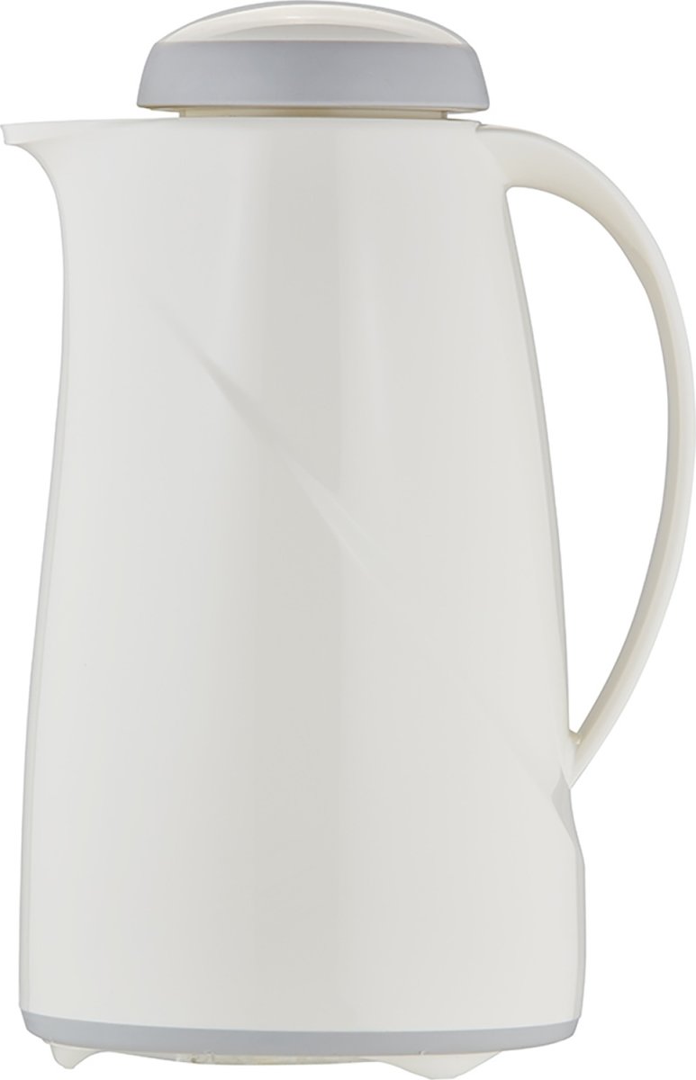 Helios Wave termoskanna med vridlock, 1L, vit