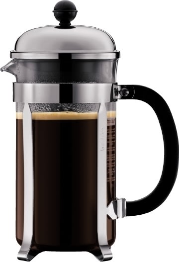 Bodum Chambord Presskanna, 8 koppar, blank