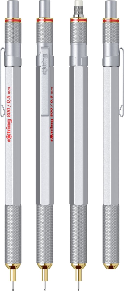 Rotring 800 Stiftpenna, 0,5 mm, Silver